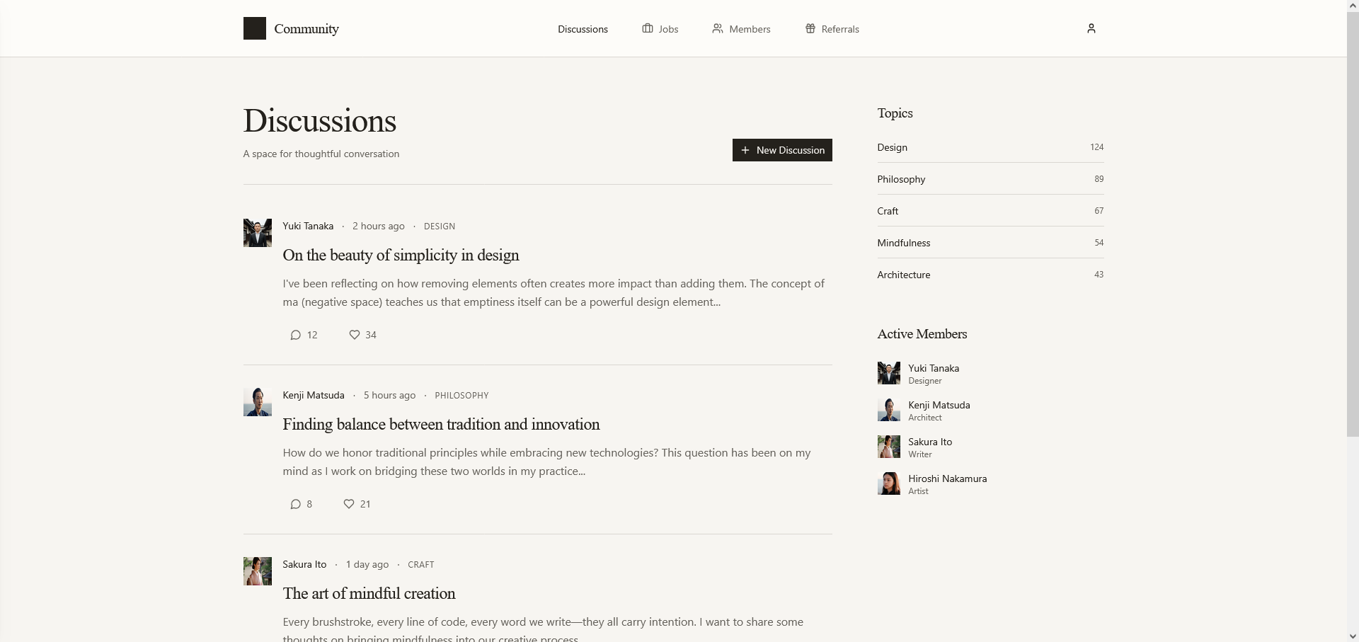 Community Platform Features
